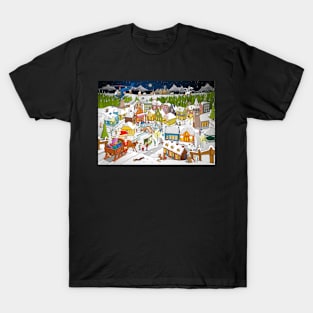 Stef’s Christmas and winter illustration. T-Shirt